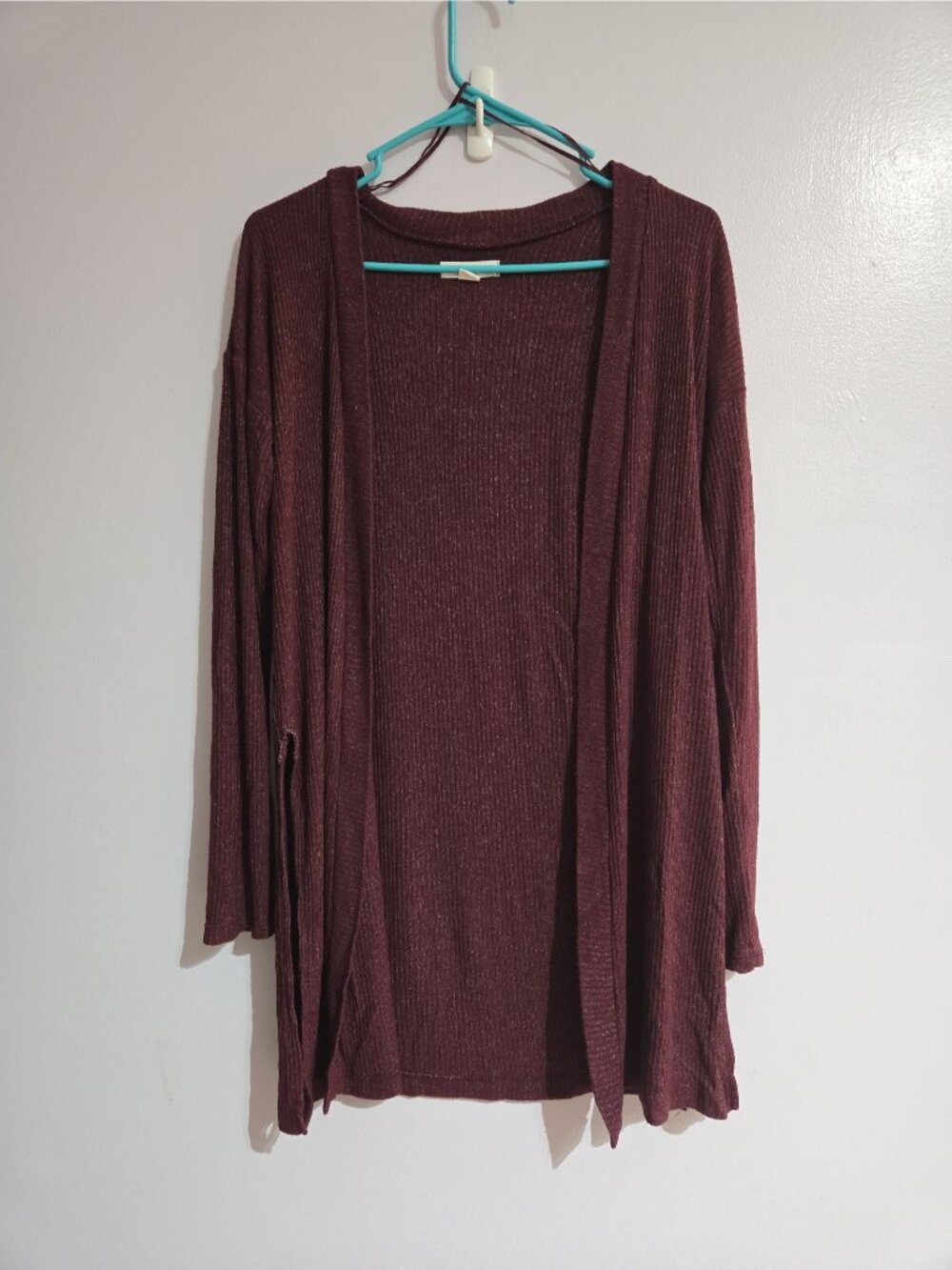 Lightweight Cardigan With Side Slits